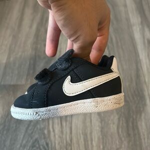 Blue Nike Court Baby Shoes